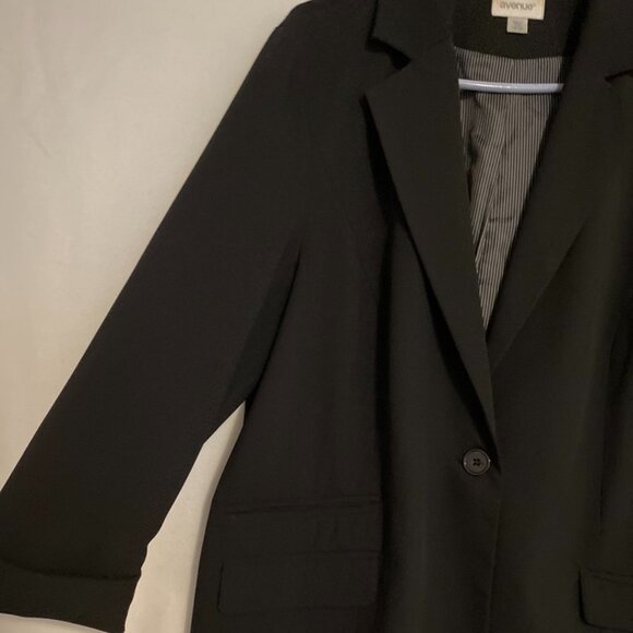 Avenue Size 18/20 Black Suit One Button Jacket - Picture 5 of 16